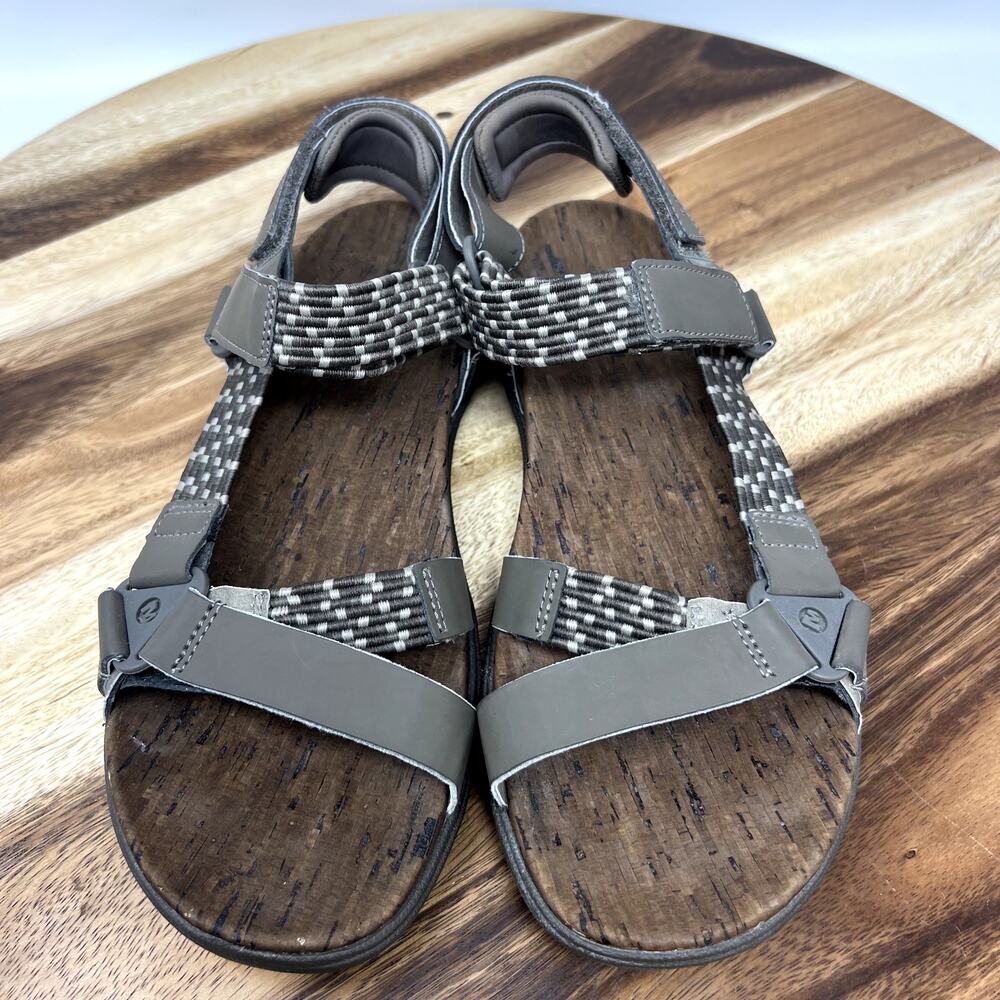 Merrell Around Town Sunvue Boulder Women's 8 Rocher Ankle Strap Sandals J97484